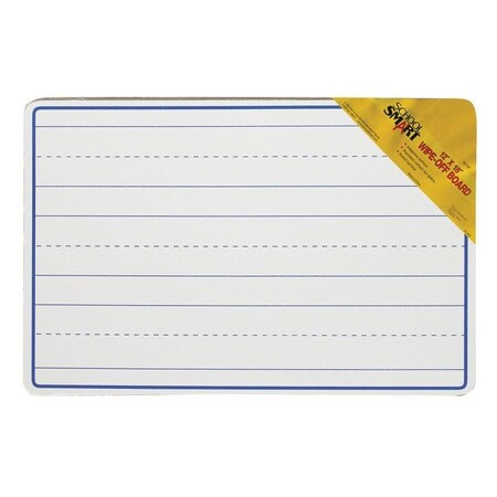 SCHOOL SMART STUDENT BOARD DRY ERASE RULED 12X18  PACK OF 10 PK 357197